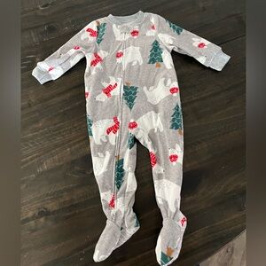 Carters Baby Christmas Fleece Pajamas Size 12 months